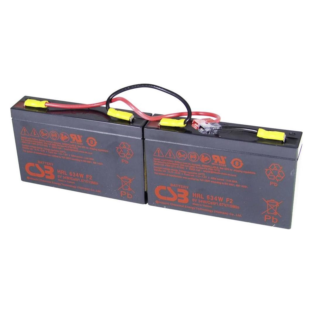 CSB Battery Blei-Akkumulator, 12 V-, 5,6 Ah geeignet für APC RBC18 (1 Stk., 5600 mAh) (CSB-SCD18)