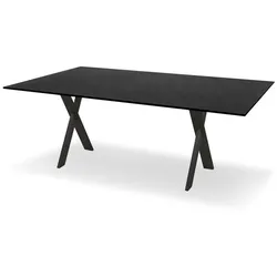 Esstisch Toronto 180 x 100 cm Glas Schwarz