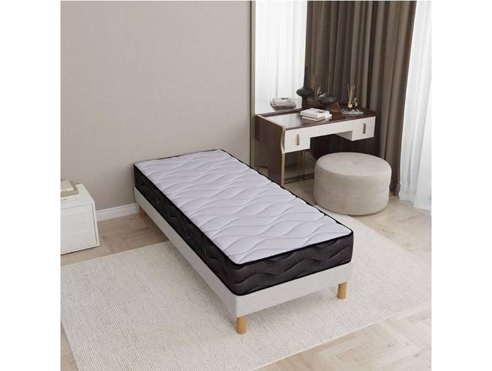 Ensemble 3D 90x190 Sommier + matelas Techno Foam 20 cm Confort mi-ferme