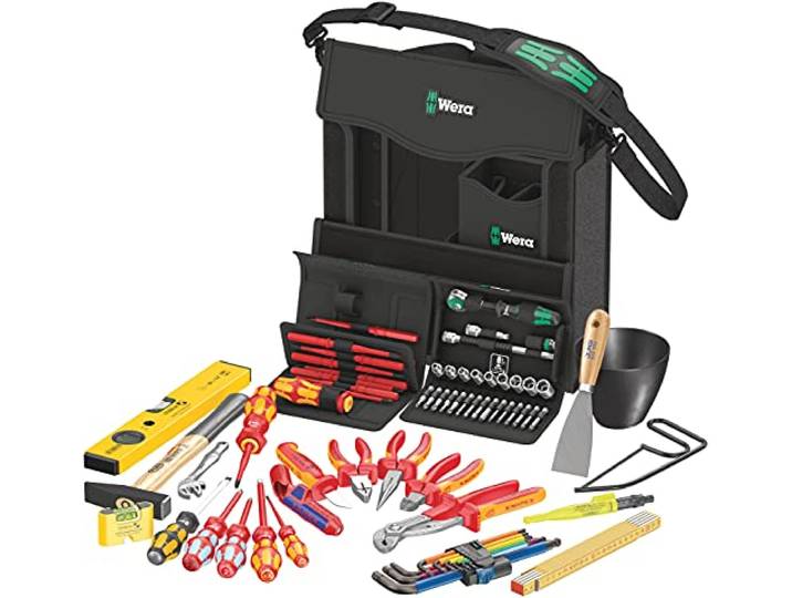 Wera 2go E 1\, Jeu d’outils pour électriciens\, 73 pièces