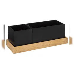 FIVE - Schreibtisch Organizer mit abnehmbaren Stifthaltern in Schwarz
