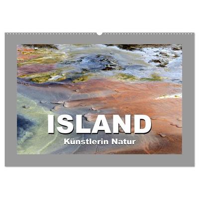 Island – Künstlerin Natur (Wandkalender 2027 DIN A2 quer), CALVENDO Monatskalender