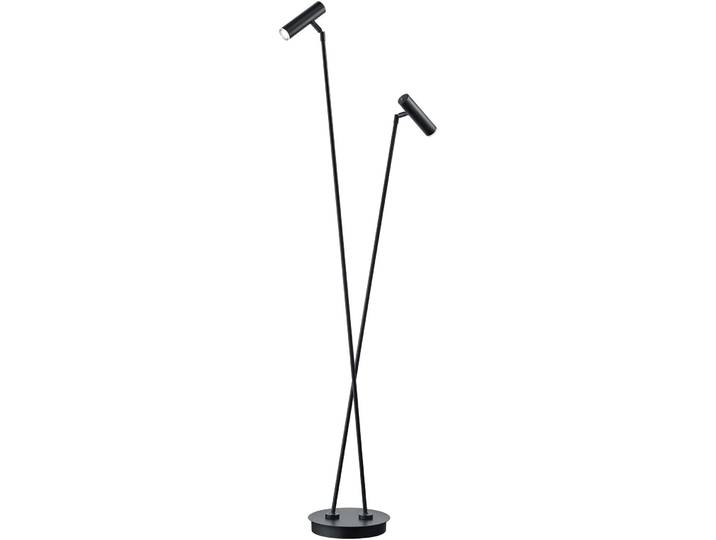 Leselampe Tom Schwarz Metall 1080 lm Dimmbar H 140 cm - LED - Lichtfarbe: Warmweiss - Leselampe- LED Energiesparlampe