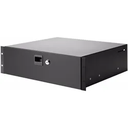 Adam Hall 87403 Rackschublade (Zubehör), Audio Racks + Cases, Schwarz