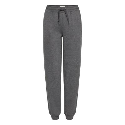 Sweathose OXMO "Sweathose OXKaren", Damen, Gr. S, N-Gr, grau (dunkelgrau melange), Obermaterial: 80% Polyester PES. 20% Baumwolle CO., Hosen Sweathose