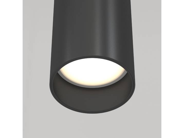 Suspension\, aluminium\, noir\, H 30 cm