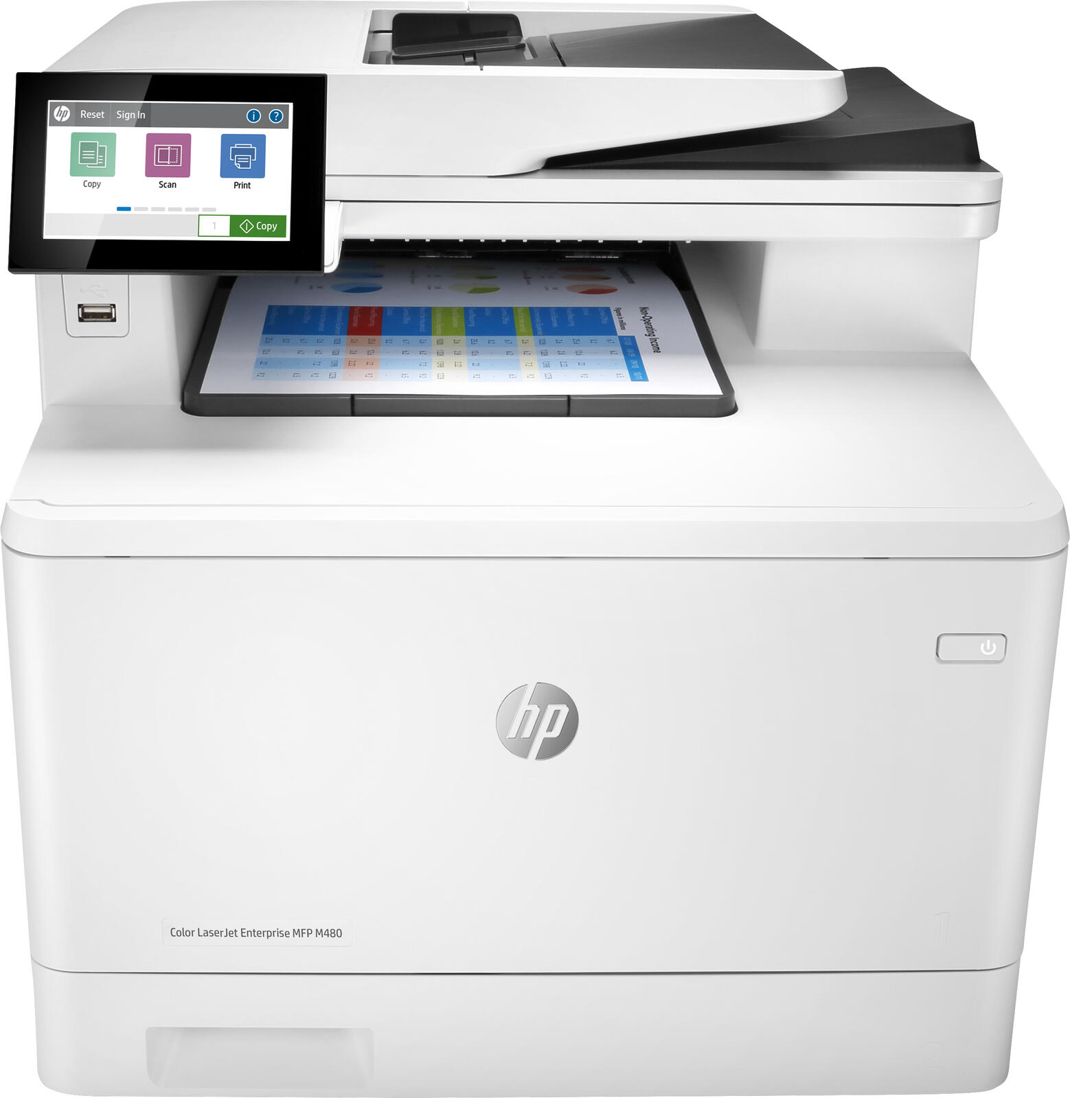 HP Inc. HP Color LaserJet Enterprise M480f Laser-Multifunktionsgerät 3QA55A#B19