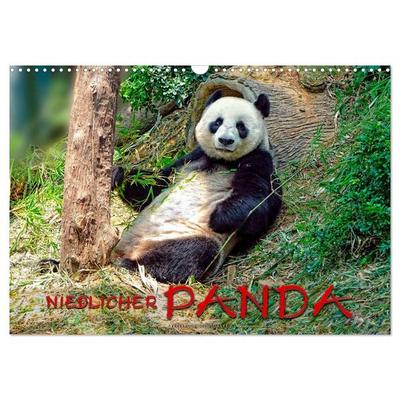 Niedlicher Panda (Wandkalender 2027 DIN A3 quer), CALVENDO Monatskalender