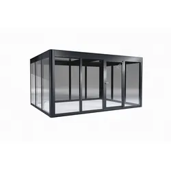 SunElements Design Gewächshaus SunCasa Modern mit Photovoltaik-Option Modern 4.3 anthrazit-metallic, Wand/Dach: 6mm Acrylglas