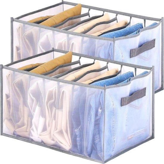 Lade Organizer Opbergdozen voor Kleding - 2 Stuks - Grijs