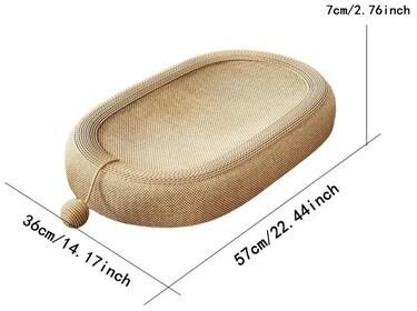 Uplift Picks Sisal Cat Scratcher Lounge Board With Interactive Ball Toy small