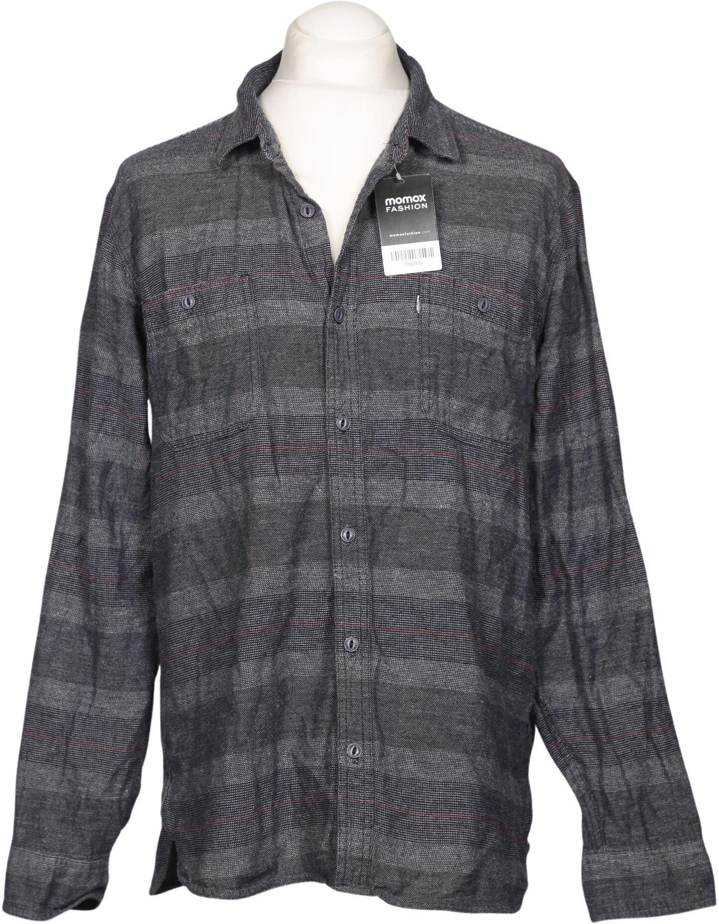 Levis Herren Hemd, Grau, Gr. XL, Baumwolle - Second Hand