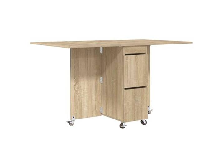 Todiikf 2X Esstisch Ausziehbar Sonoma-Eiche 140x80x77 cm Platzsparender Klapptisch im 2er-Set mit Stauraum für Küche & Esszimmer, flexibel von 34 bis 140 cm ausziehbar.