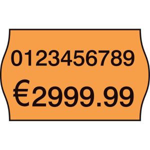 Böttcher-AG Preisetiketten orange, 26 x 16 mm, permanent klebend, 1000 Stück