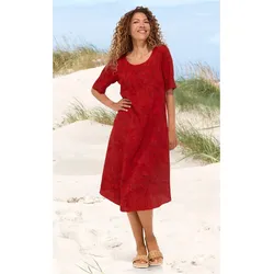 Viskose-Kleid in Muster rot in Größe 36 von DW-Shop, Rot, 36