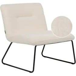 SESSEL Bouclé weiß/schwarz Cotulla