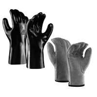 Waterproof - Set - Dryglove BIOVYN - 5-FINGER inkl. innere Handschuhe - Größe: M