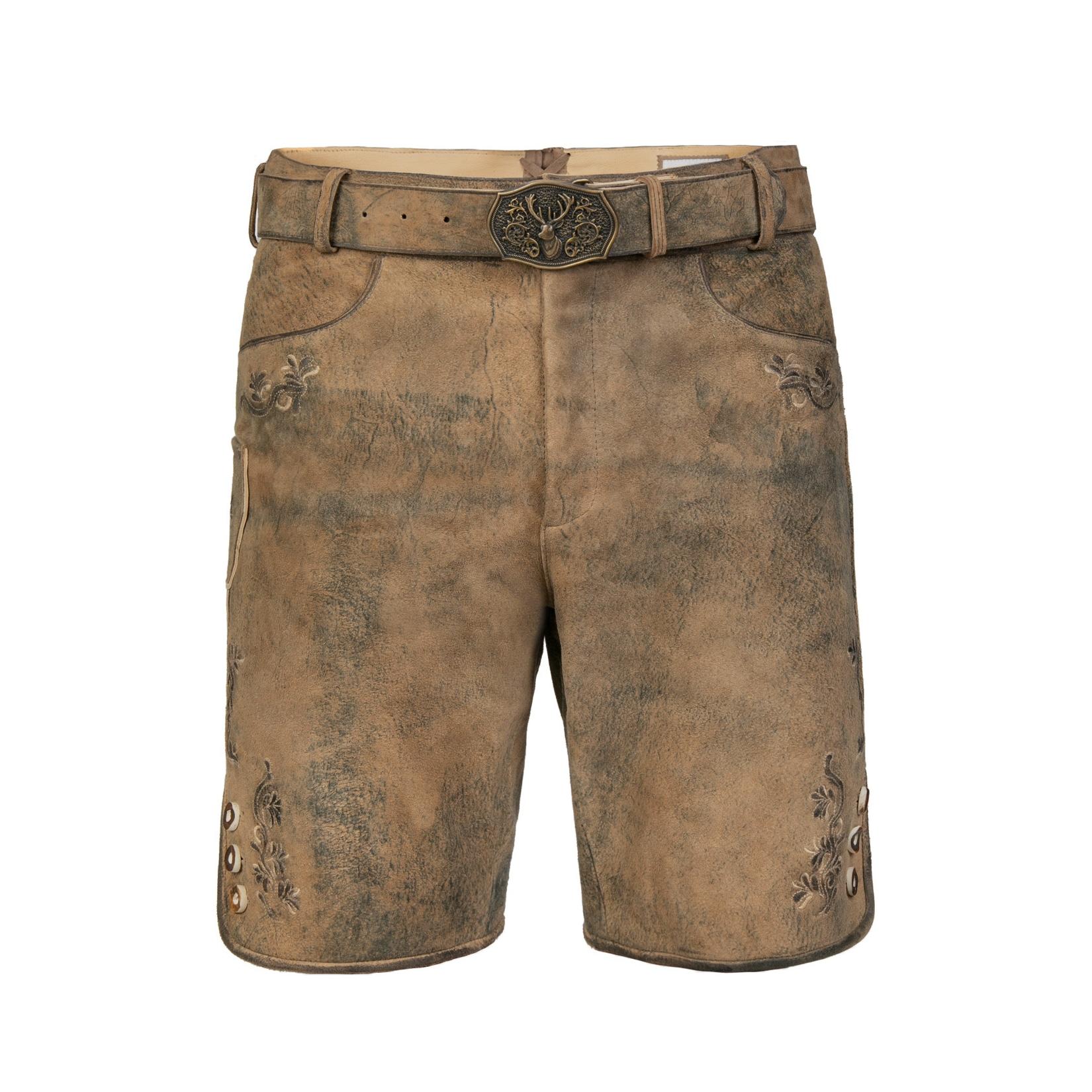 Kurze Wildbock Lederhose Paul