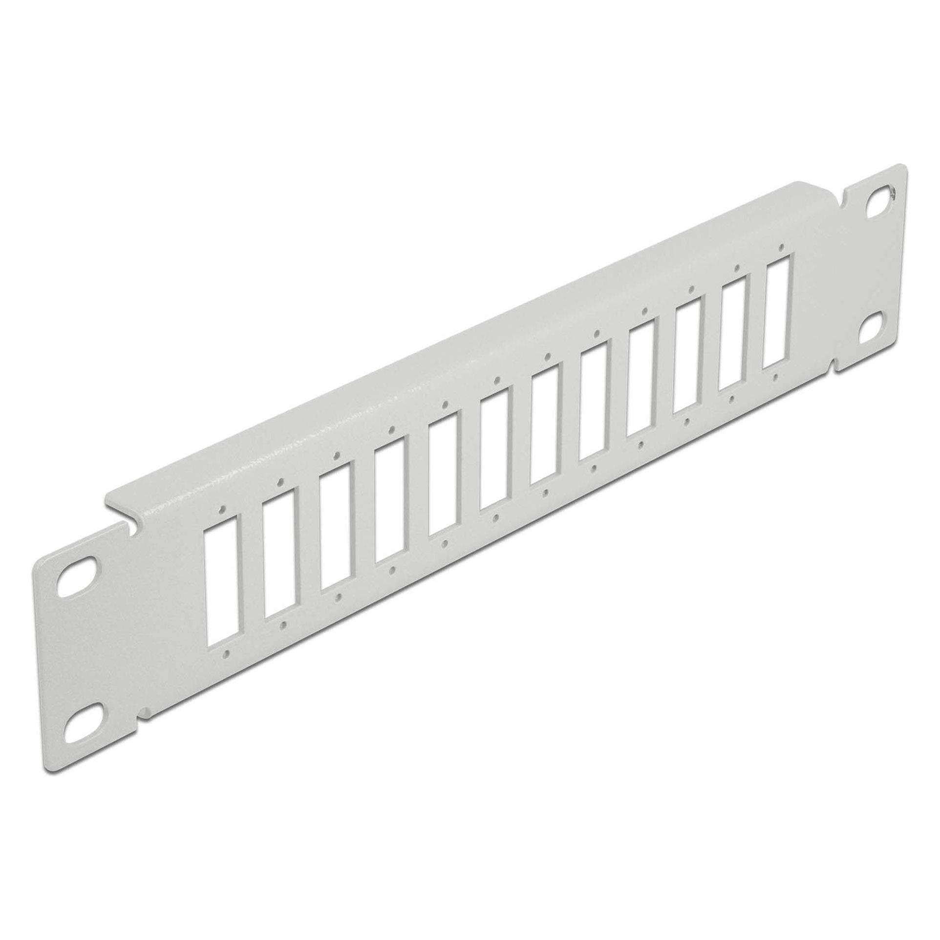 Delock 10? LWL Patchpanel 12 Port für SC Duplex / LC Quad 1 HE grau (66804)