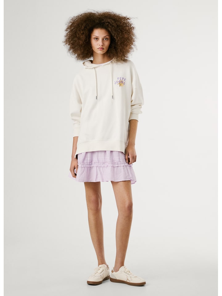 Pepe Jeans Hoodie "Angy" in Weiß - M