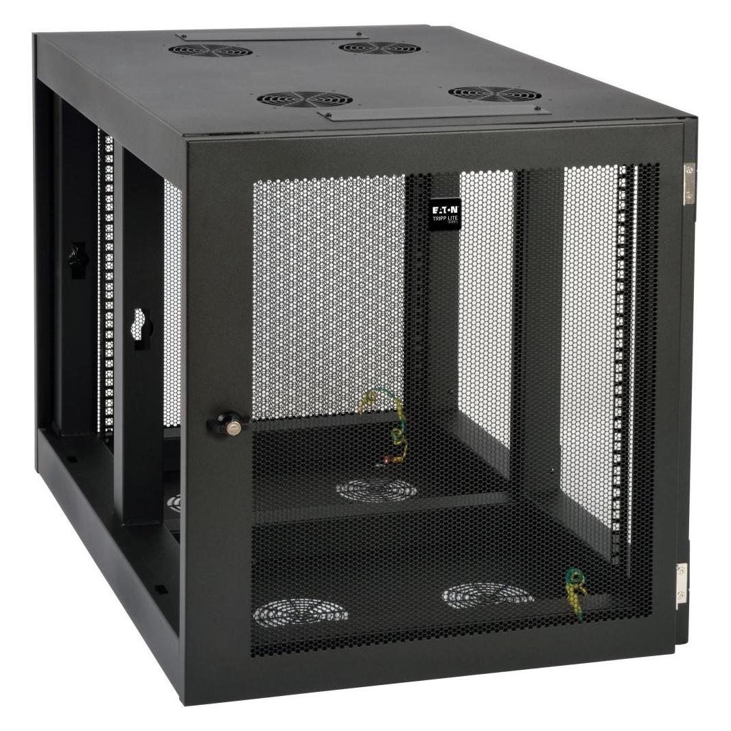 Eaton SmartRack 12U Heavy-Duty Low-Profile Server-Depth Side-Mount Wall-Mount Small Rack E (12 HE, 19 Zoll Rack) (SRW12UHD)