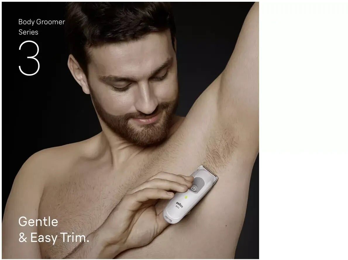 Braun BG3500 Series 3 Body Trimmer – Waterproof Body Groomer with Skin Guard Technology