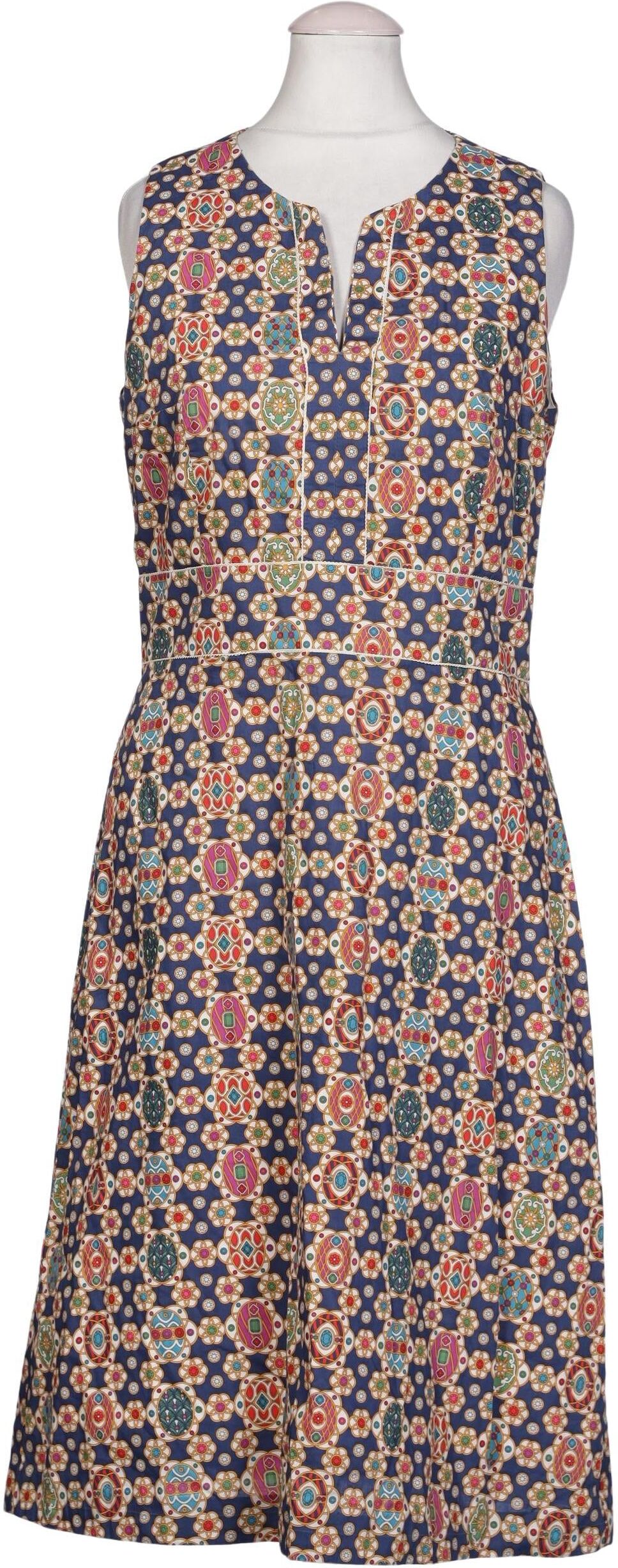 Ellen Eisemann Damen Kleid, Mehrfarbig, Gr. S, Baumwolle - Second Hand