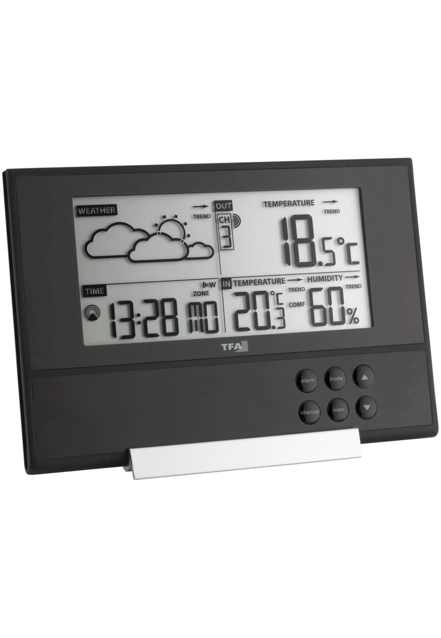 TFA-Dostmann 35.1107 Thermometer en Hygrometer, Zwart
