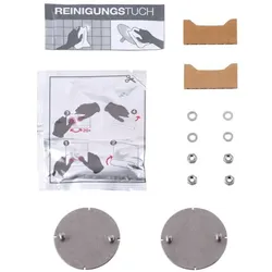 Keuco Edition 90 Klebe-Set 04994000200 2x Befestigungsplatte mit Muttern, mit 1x Klebepack