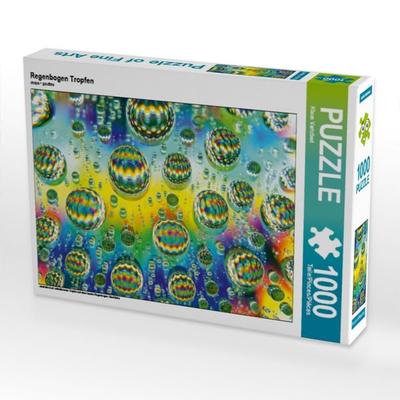 CALVENDO Puzzle Regenbogen Tropfen | 1000 Teile Lege-Größe 64x48cm Foto-Puzzle für glückliche Stunden