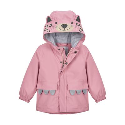Funktionsjacke "FIOS 10 MNS JCKT", Jungen, Gr. 86/92, rosa (pink), Obermaterial: 100% Polyester.Futter: 100% Polyester, FIRST INSTINCT BY KILLTEC, Jacken Funktionsjacke, Wind- und wasserdichte Kinderjacke im Leo-Design mit Kinnschutz
