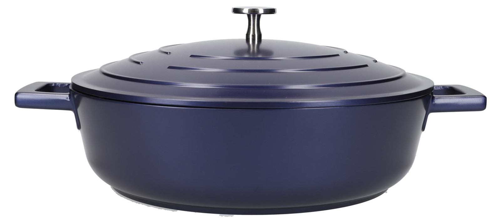 Kitchencraft Masterclass MCMSCRD28 kookpan met deksel, gietijzer/gegoten aluminium, diameter: 28 cm, geschikt voor inductie