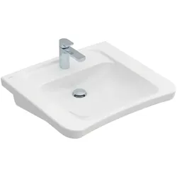 Villeroy & Boch Waschbecken ViCare, Weißen Alpin AntiBac CeramicPlus, 650x550x190 mm, Wandmontage, rechteckig, Sanitärkeramik