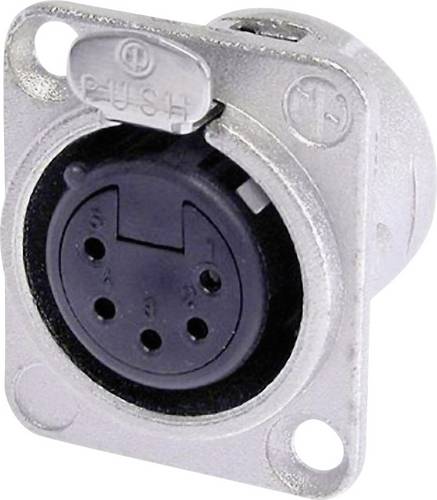 Neutrik NC5FD-L-1 XLR-Steckverbinder Flanschbuchse, Kontakte gerade Polzahl: 5 Silber 1St.