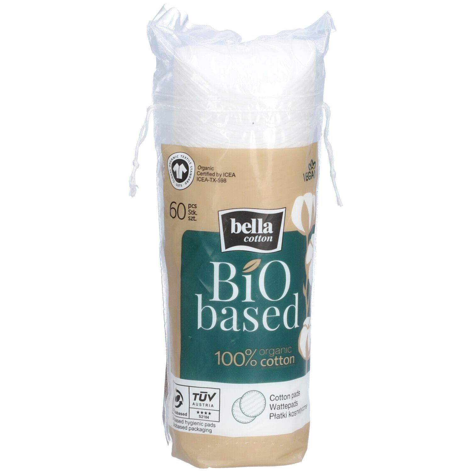 Bella Wattepads cotton Bio based Duo 60 St Watte