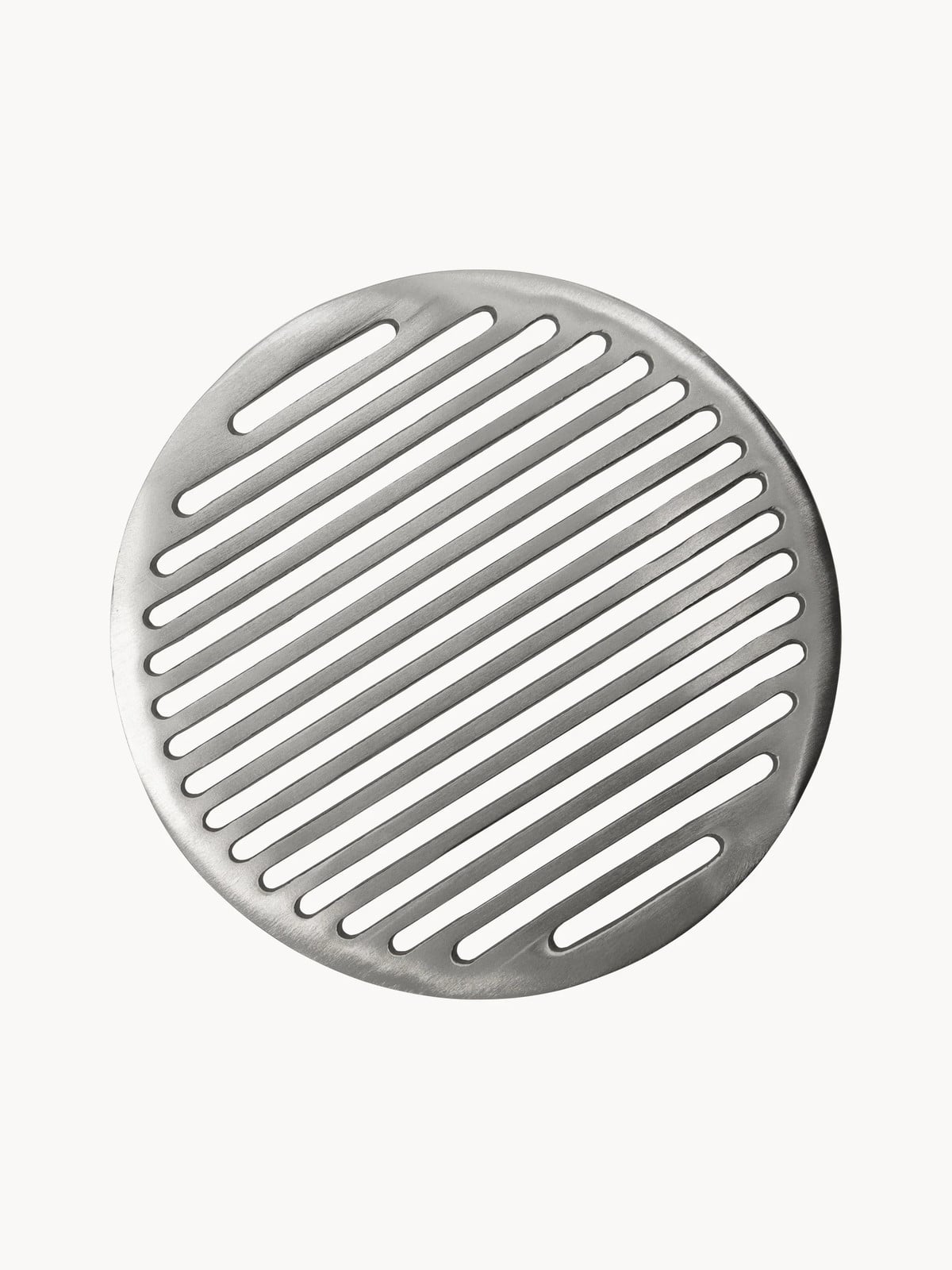 House Doctor Esme ronde panonderzetter van aluminium in zilver