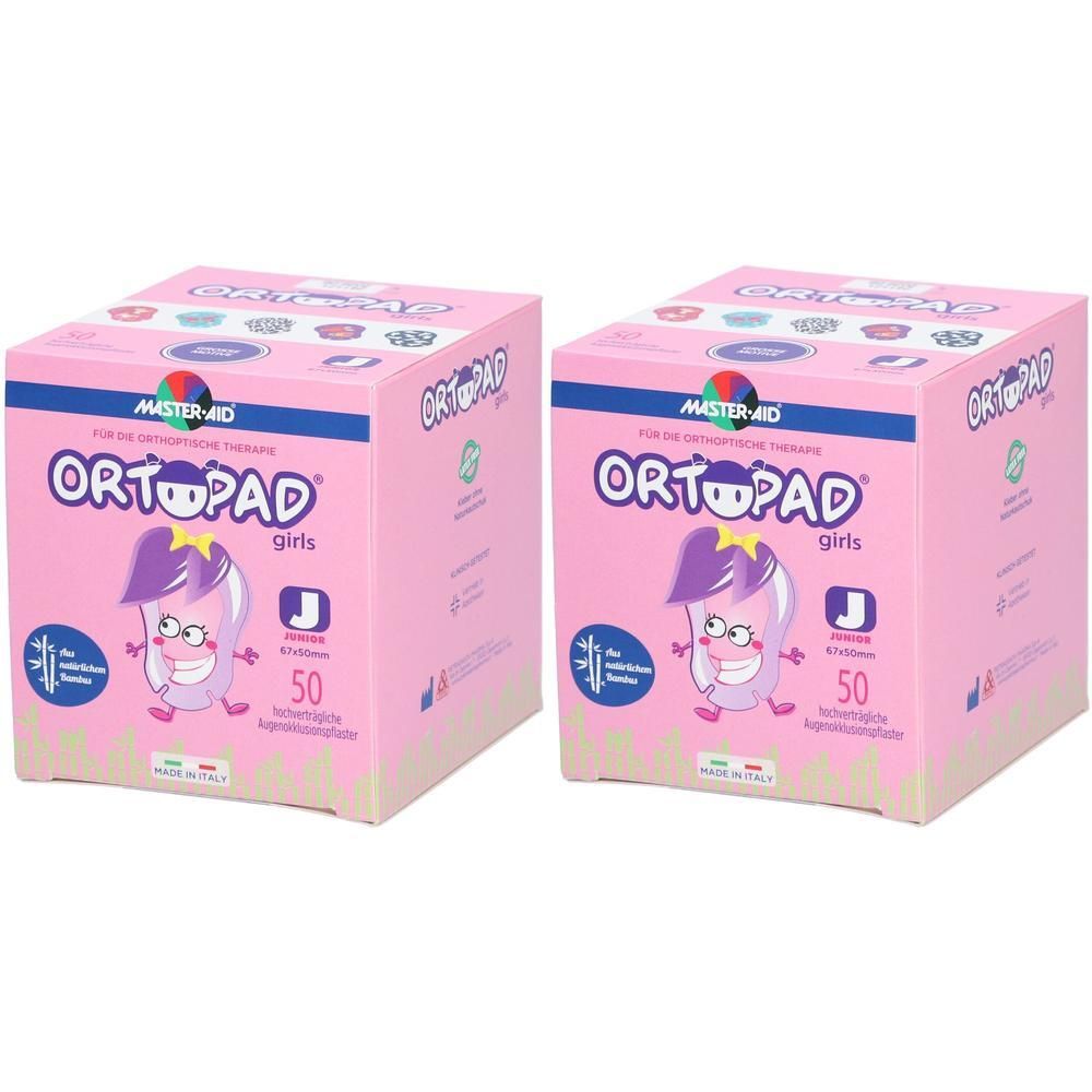 Ortopad for girls junior Augenokklusionspflaster 2x 2x50 St Pflaster