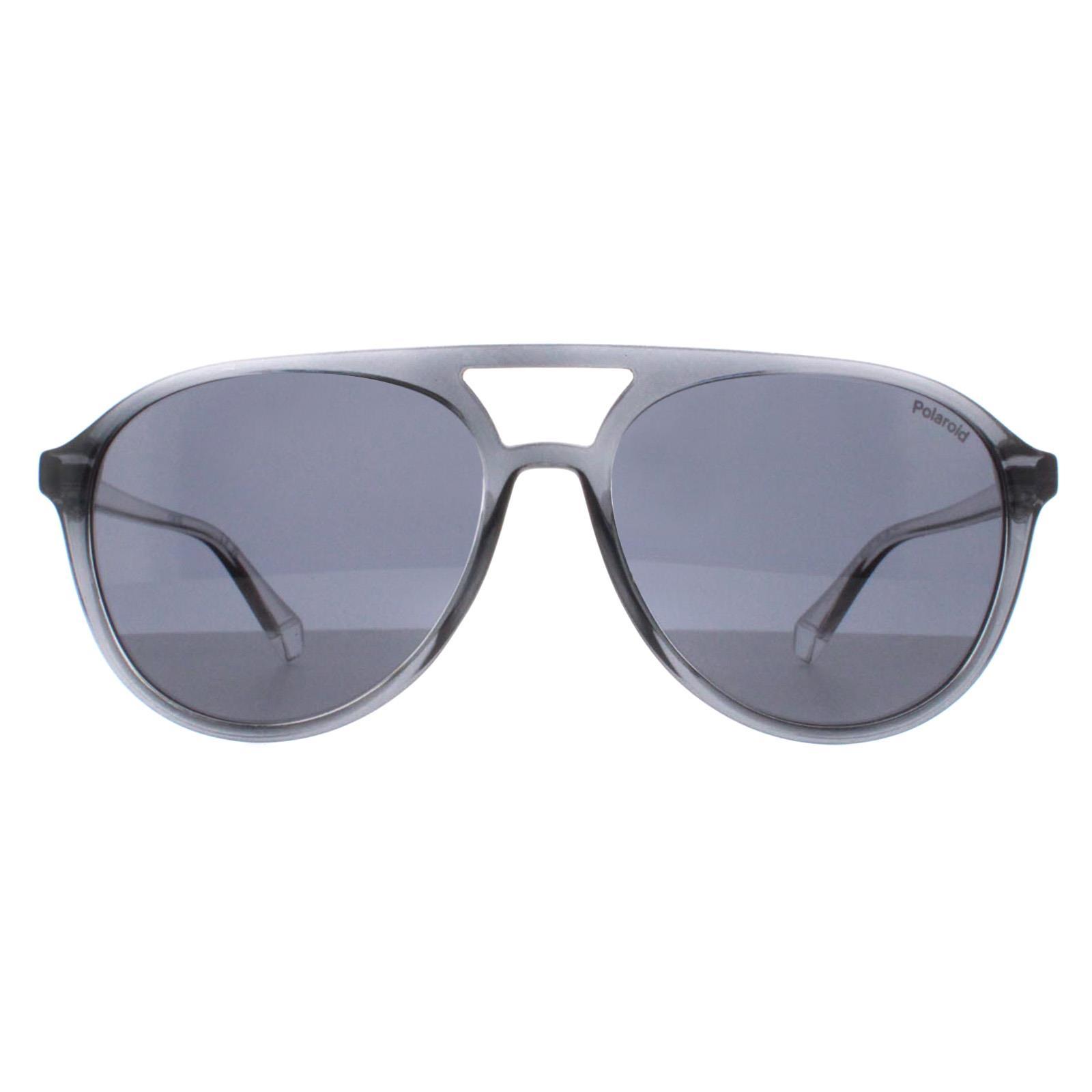 Polaroid Aviator Unisex Grijs Blauw Gepolariseerd PLD 4162/S