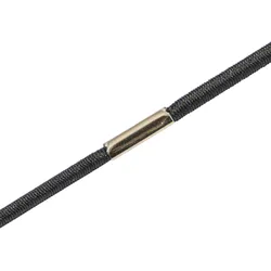 100 SPRINTIS Gummizugschnur, 100 Stück, 410 mm, elastische Kordel in Schwarz mit Metallsplint, für DIN A5 Hochformat & DIN A4 Querformat, Kunststoff, Kautschuk