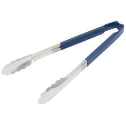 Servierzange aus Edelstahl blau 31cm (V-4781230)