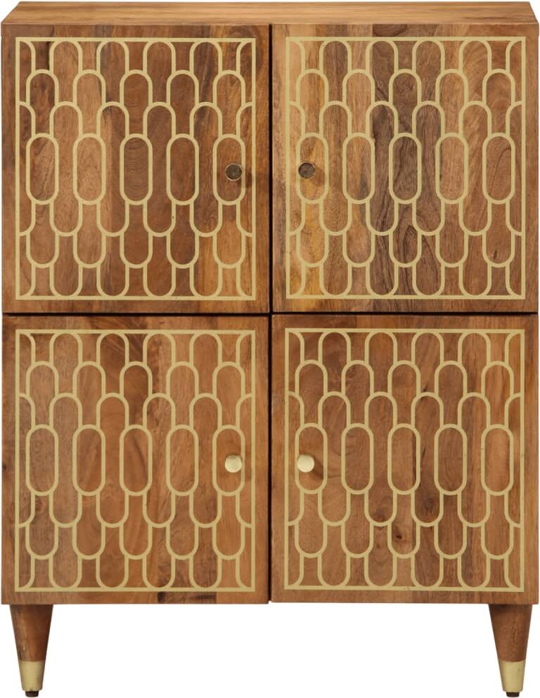 vidaXL Armoire latérale 60x33x75 cm bois massif de manguier