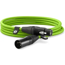 RØDE XLR CABLE - 3m green (3 m, XLR Kabel), Audiokabel