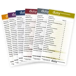 60 Stück dusy professional Bedienungsblocks