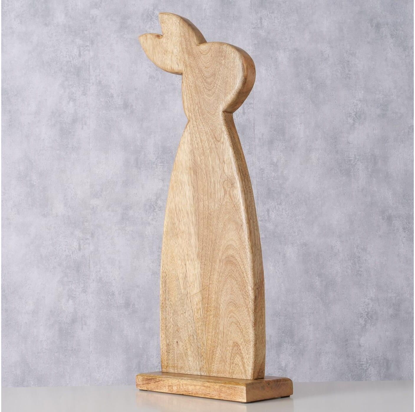 Dekofigur BOLTZE "Hase Nesli", beige (nature), H:62cm, Massivholz, Dekofiguren, Dekofigur nature B/H/T: 62cm