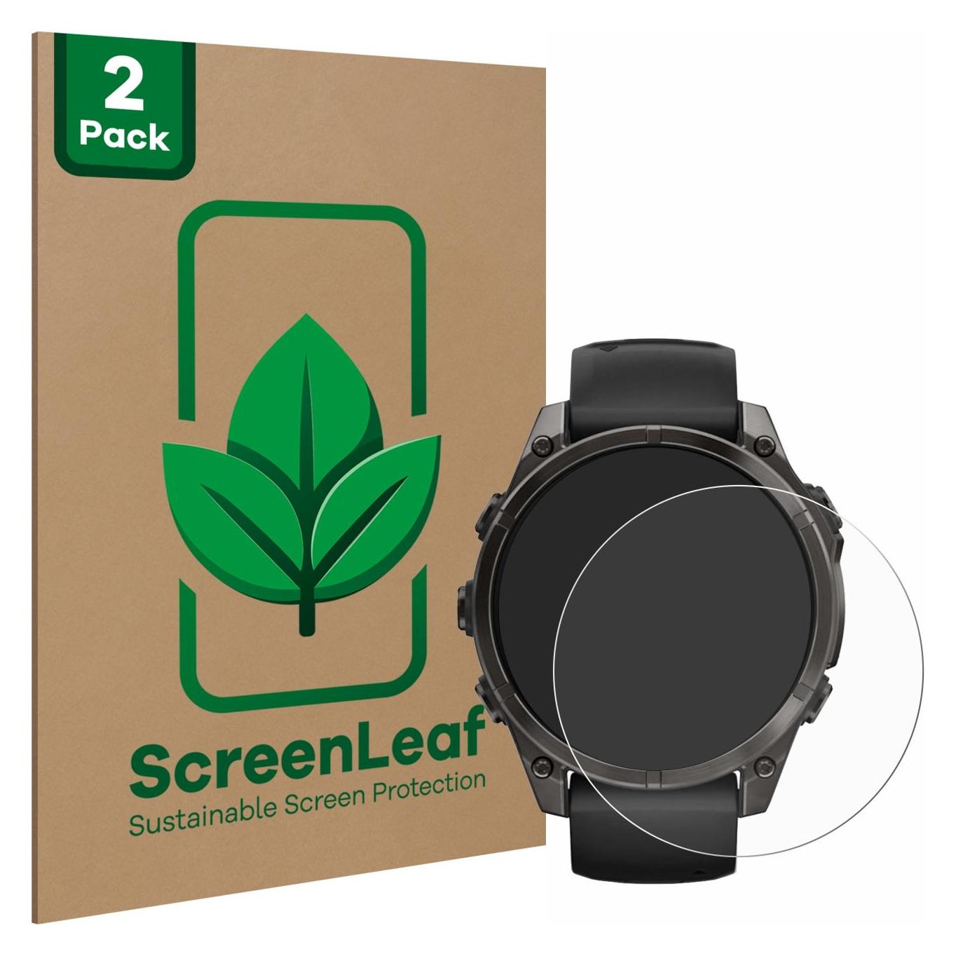 ScreenLeaf Schutzfolie für Garmin Fenix 8 / 8 Pro AMOLED (47 mm) Displayschutz Display Schutz Folie Klar (6156226)