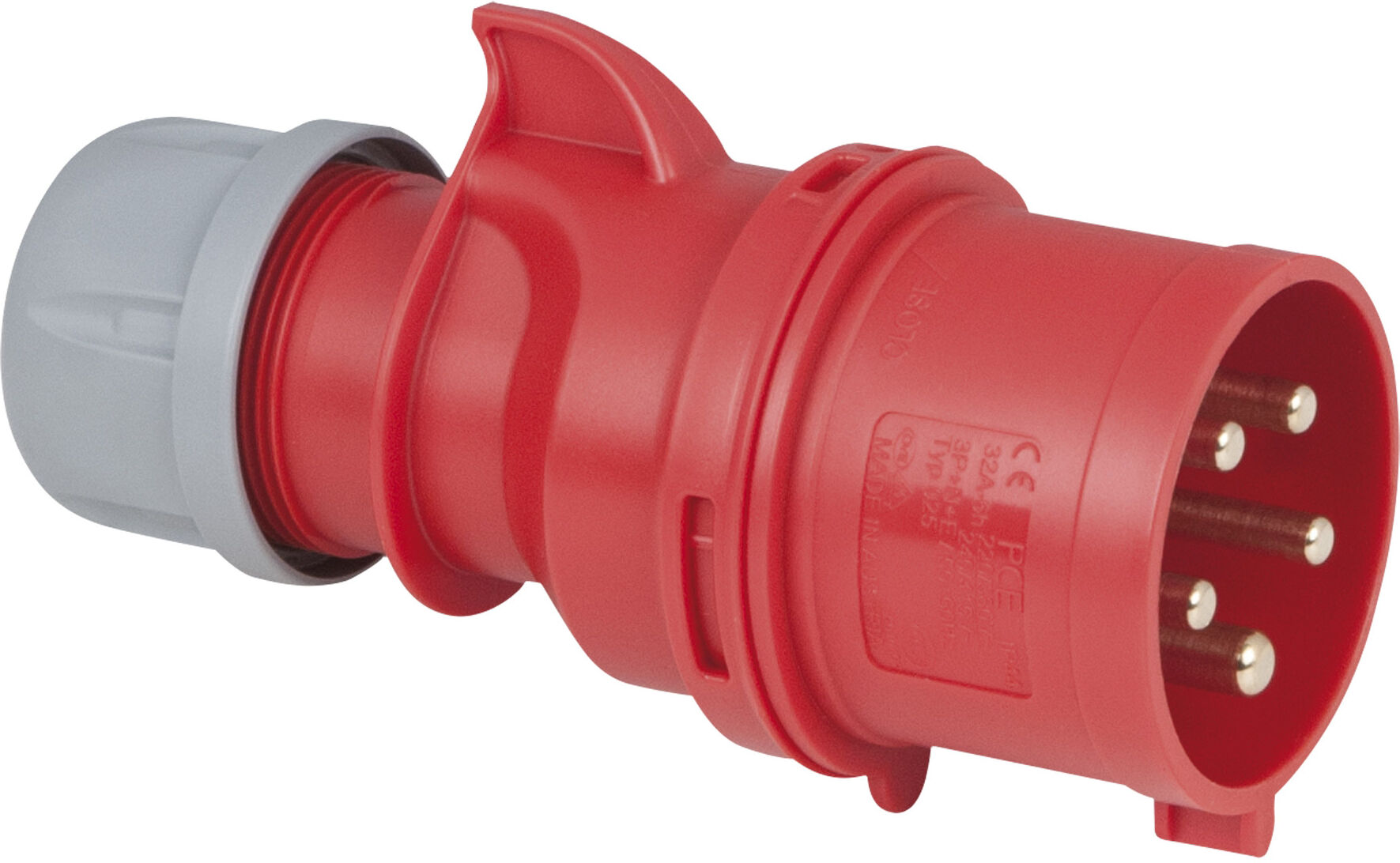 Pce Cee 32 A/400 V 5-Poliger Stecker, Rot