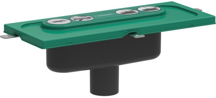 Hansgrohe uBox universal Ablaufgehäuse 01002180 für vertikale Installation, DN 50