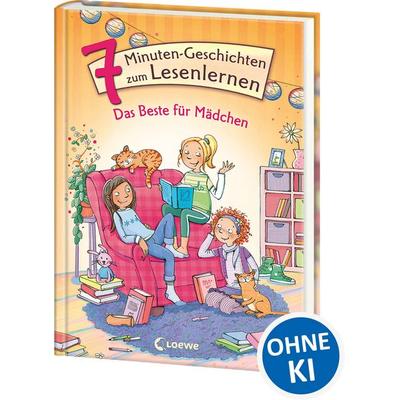 Leselöwen - Das Original - 7-Minuten-Geschichten zum Lesenlernen - Das Beste für Mädchen, Gebundene Ausgabe von , Loewe, 978-3-7432-0541-3
