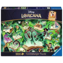 Ravensburger Puzzle Erwachsenenpuzzle 1000 Teile - Disney Lorcana - Glimmers of the Realm: Emerald