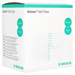 B.Braun Askina Soft Clear Transparenter Wundverband - 7,5 x 5 cm 50 St